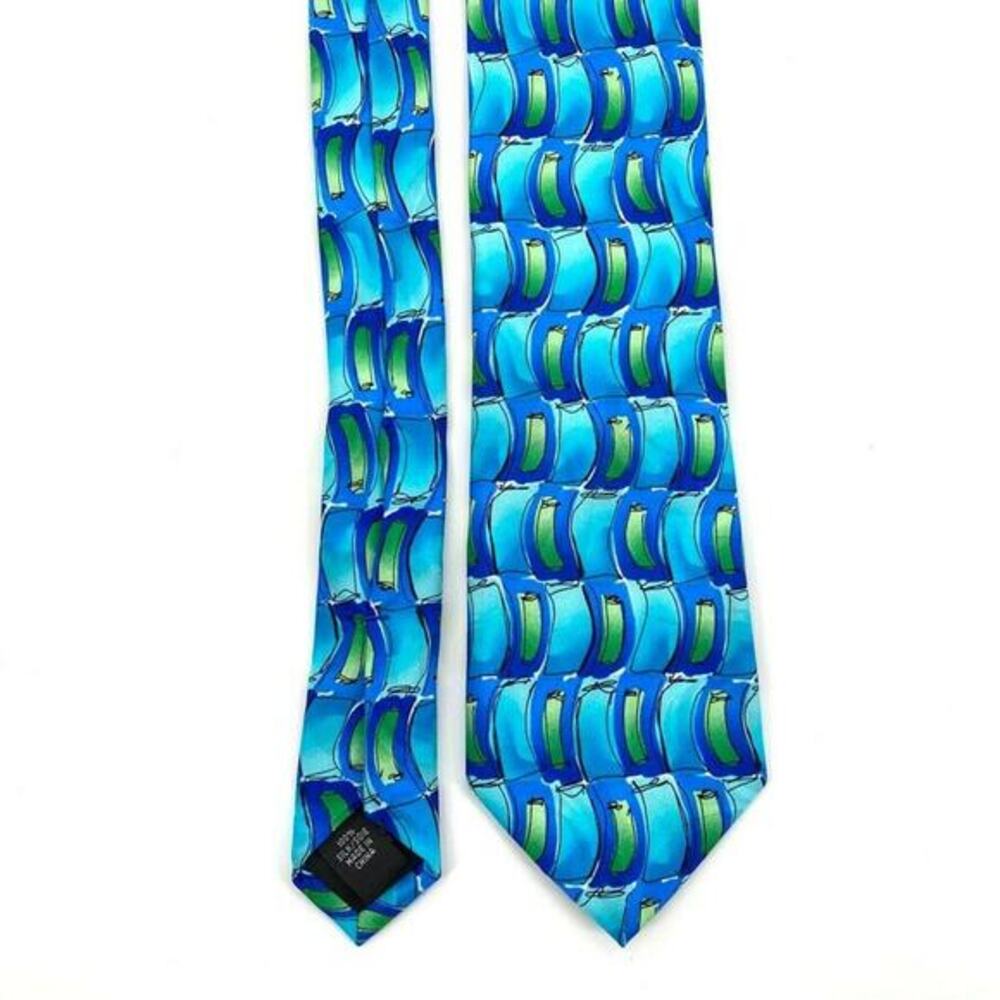 J.Garcia Silk Mens Necktie‎ Virtual Reality Ape Collectors Edition Multicolor...